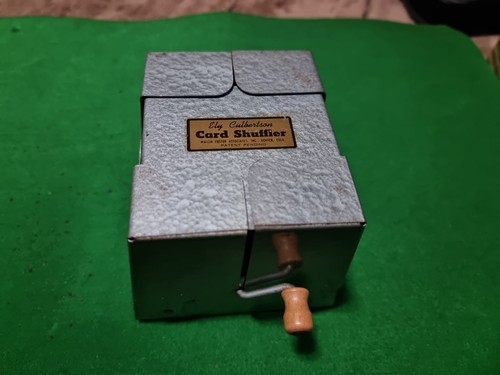 Card shuffler vintage ely - card,