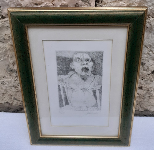 Ugo attardi litografia - ugo,