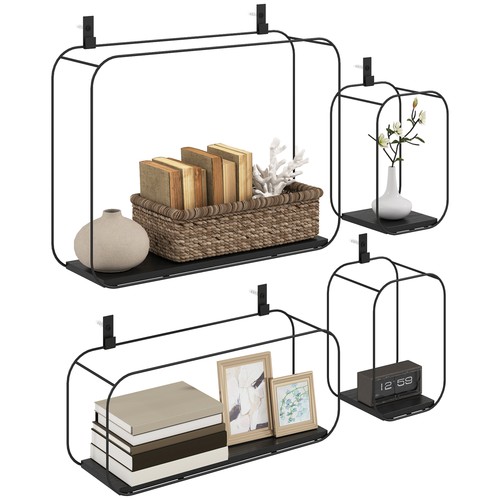 Homcom mensole muro - homcom, a