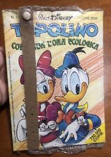 TOPOLINO 1755 BLISTERATO GADGET OROLOGIO ECOLOGICO + CARTOLINA MONDADORI 1989