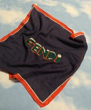 FOULARD pochette cotton  vintage '70s FENDI made in Italy  rare