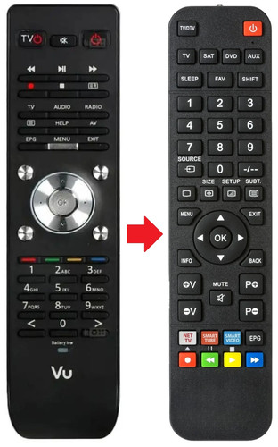 Telecomando adatto per duo2 - adatto, vu