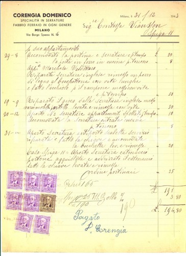 1943 ww2 milano fabbro - 1943,
