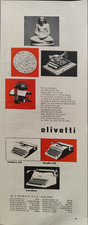 OLIVETTI Pubblicità MACCHINA SCRIVERE LETTERA 22 STUDIO 44 LEXIKON 1 pagina 1956