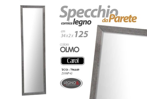 Specchio parete grigio - parete,
