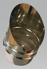 TERMINALE CON RETE ANTI VOLATILE PER CANNA FUMARIA TUTTI I DIAMETRI