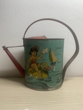 Innaffiatoio Giocattolo Anni 20 Ingap Padova Latta Mare Tin Toy Secchiello