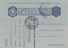 1941 CARTOLINA POSTALE PER LE