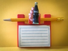 COCA-COLA  MAGNETE PER FRIGO, BLOCCHETTO APPUNTI E PORTAMATITA