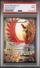 Carta Pokemon PSA 9 Ho-Oh EX 121/122 Holo FA XY Breakpoint Full Art 2016