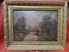 Dipinto olio su cartone dei