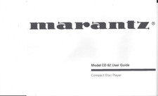 Marantz user manual manuale