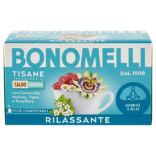 BONOMELLI Tisana RILASSANTE Camomilla Melissa Passiflora 16 filtri tisane Relax
