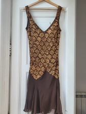 Abito In Seta Con Paillettes