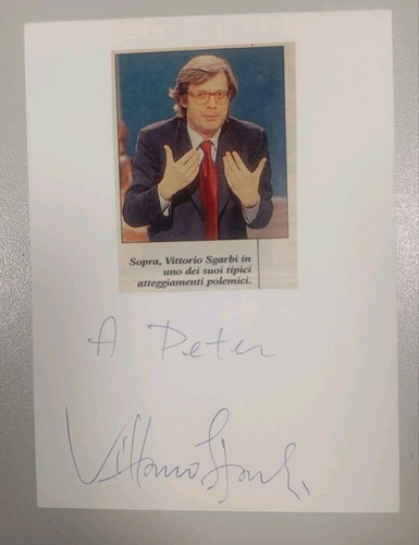 Vittorio sgarbi autografo - vittorio,