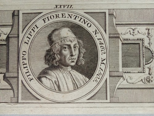Antica stampa ritratto filippo - antica,