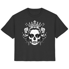 T-shirt teschio gotico donna