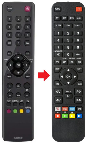 Telecomando adatto per - , thomson
