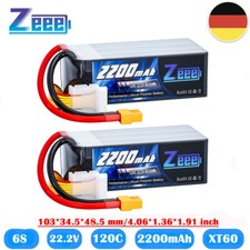 2x Zeee 6S Lipo batteria