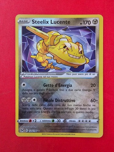 Steelix lucente 124 196 - steelix,