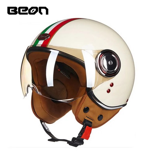Casco moto vintage - casco, face