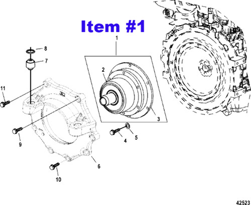 Accoppiatore motore mercruiser - accoppiatore,