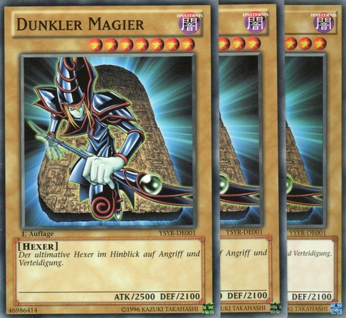 Yugioh mago oscuro - 3x,