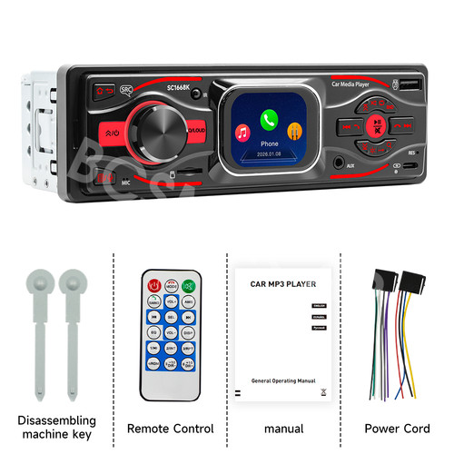 Autoradio singolo 1din - 1din, stereo