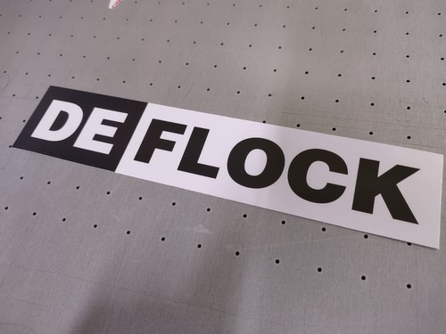 Adesivo decalcomania flock - adesivo, de-flock
