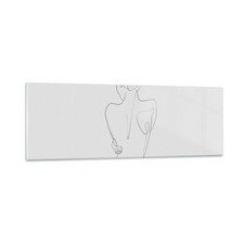 Quadro su Vetro 90x30cm Corpo