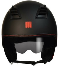 CASCO MOTO MOTOCUBO JET BUENOS AIRES AREATO VISIERA INTERNA NERO OPACO TG XS