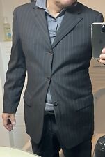 Vestito Completo Jeordie’s Giacca Pantalone Gessato Grigio Come Nuovo 52 As New