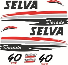 KIT ADESIVI SOSTITUTIVI PER MOTORE FUORIBORDO SELVA dorado 40 cv SPED GRATUITA