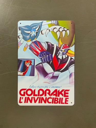Targa metallo goldrake - targa,