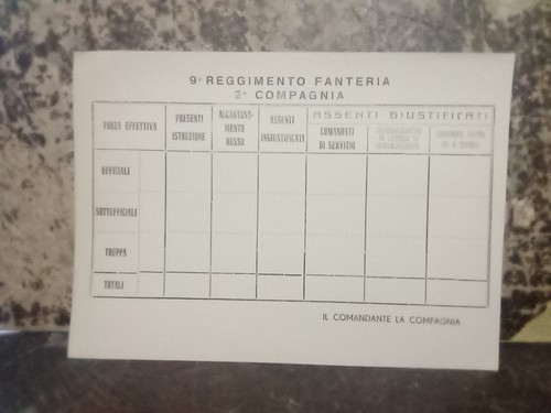 Anni reggimento fanteria - anni, 9