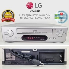VIDEOREGISTRATORE VHS LG LV278D LETTORE CASSETTE VINTAGE VCR FUNZIONANTE