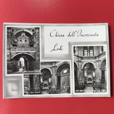 CHIESA DELL' INCORONATA - LODI - VECCHIA CARTOLINA BIANCO E NERO
