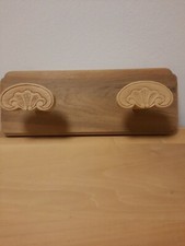 Attaccapanni da parete in legno noce massello 2 posti