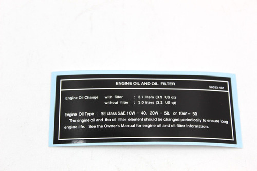 Kawasaki adesivo engine oil - adesivo,