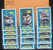 Set sigillato 1970 Rold Gold Factory con Babe Ruth, Honus Wagner (pre 1972 Kelloggs)