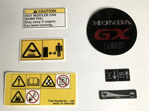Adesivo motore gx120 honda - adesivo,