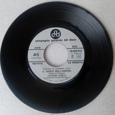 CATERINA CASELLI Il Gioco Dell'amore (1969) Vinile 7" Jukebox - CGD – SDJBSR 015