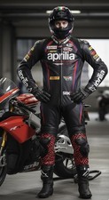 Aprilia Tuta Moto Racing Pelle