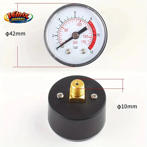Manometro compressore aria - manometro, 12