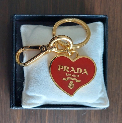 Prada portachiavi cuore - cuore, rosso