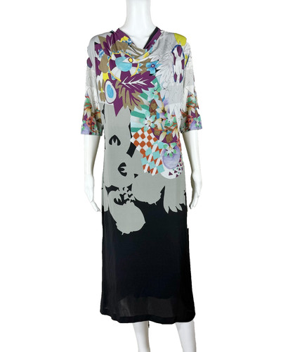 Abito midi etro - maglia, stampa