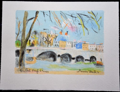 Lithographie maurice utrillo - lithographie,