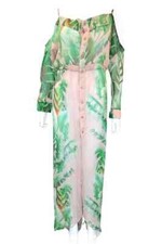 Maxi abito in seta stampato