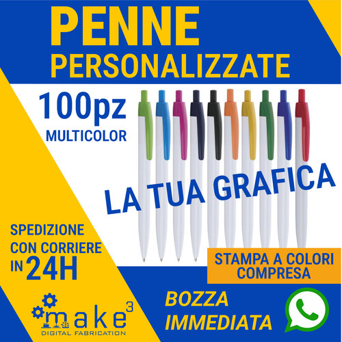 100 penne personalizzate - 100,