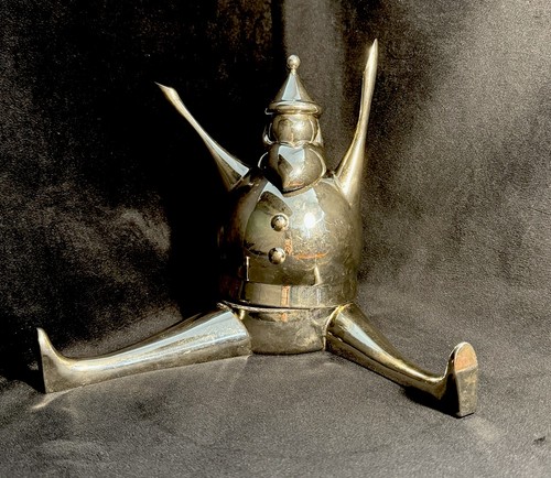 Statuina babbo natale placcata - statuina,
